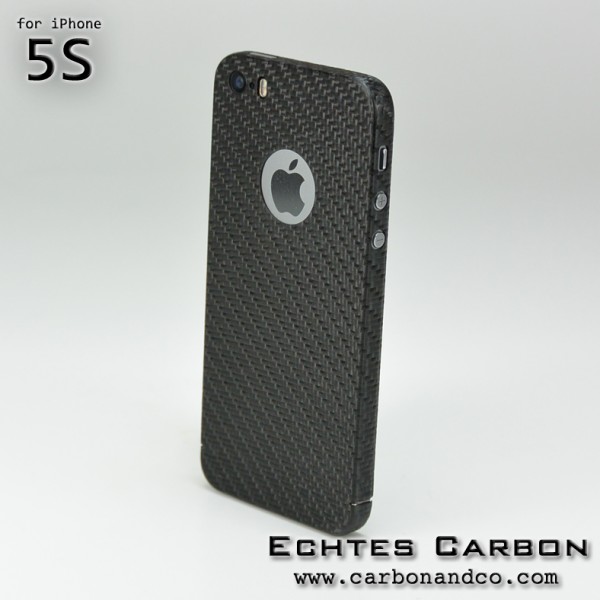 Carbon Cover iPhone 5s avec Logo Window